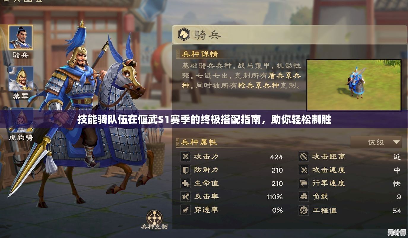 技能骑队伍在偃武S1赛季的终极搭配指南，助你轻松制胜