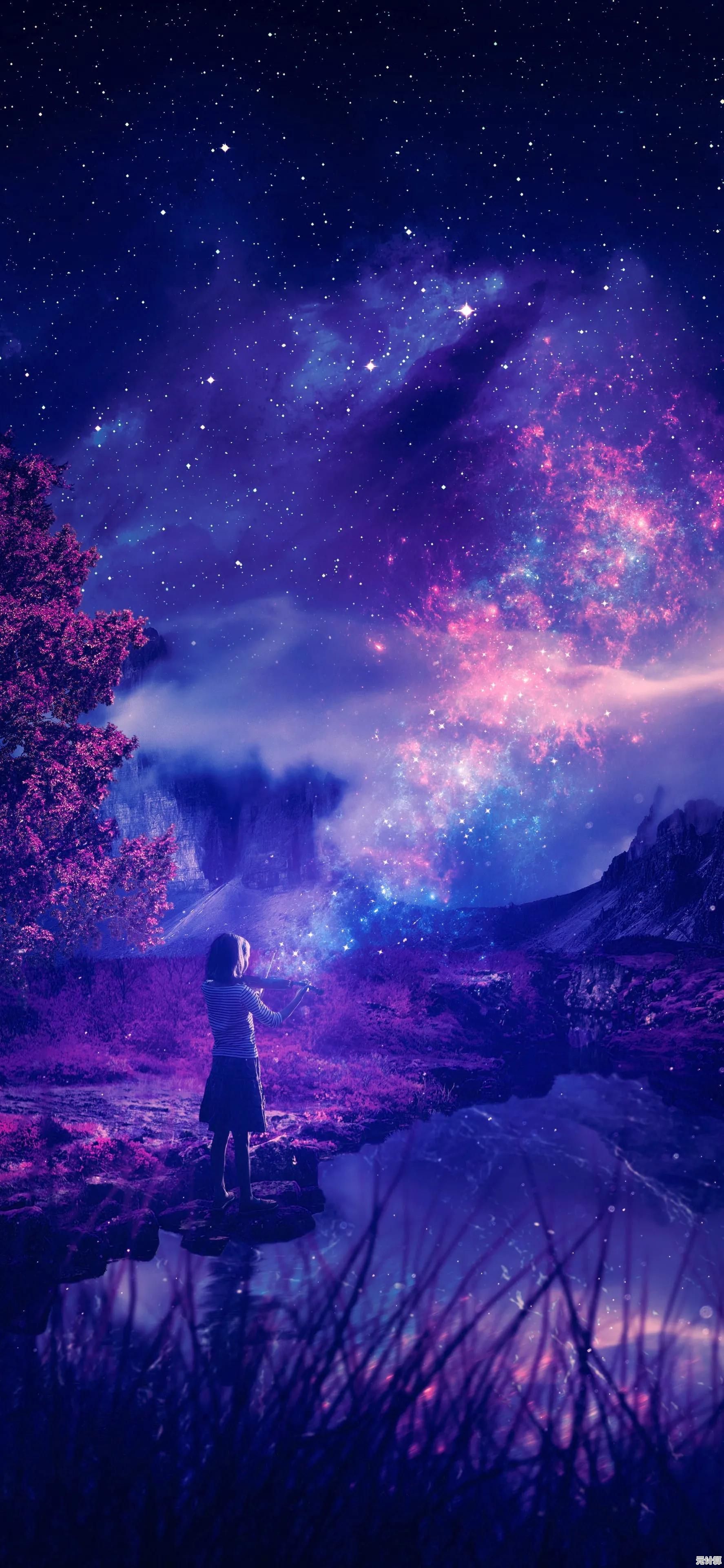 璀璨星空主题：欧美风格高清手机壁纸浪漫唯美系列