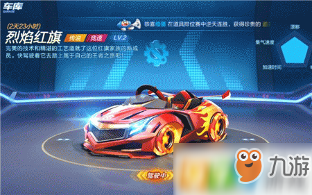 跑跑卡丁车手游2025新年赛车「烈焰红旗」技能与属性深度剖析