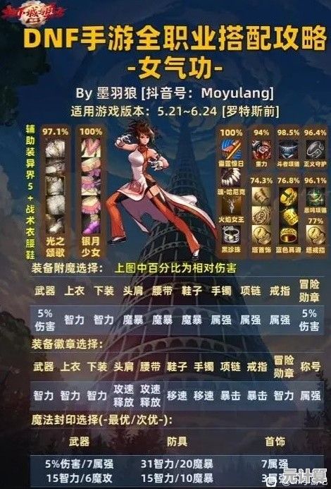DNF手游70级重甲职业毕业装大全，2025版本必看攻略