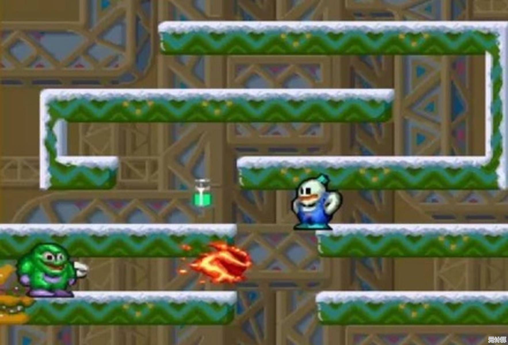 谁说操作难才能体验闯关刺激？雪人兄弟经典版》轻松上手不香吗？