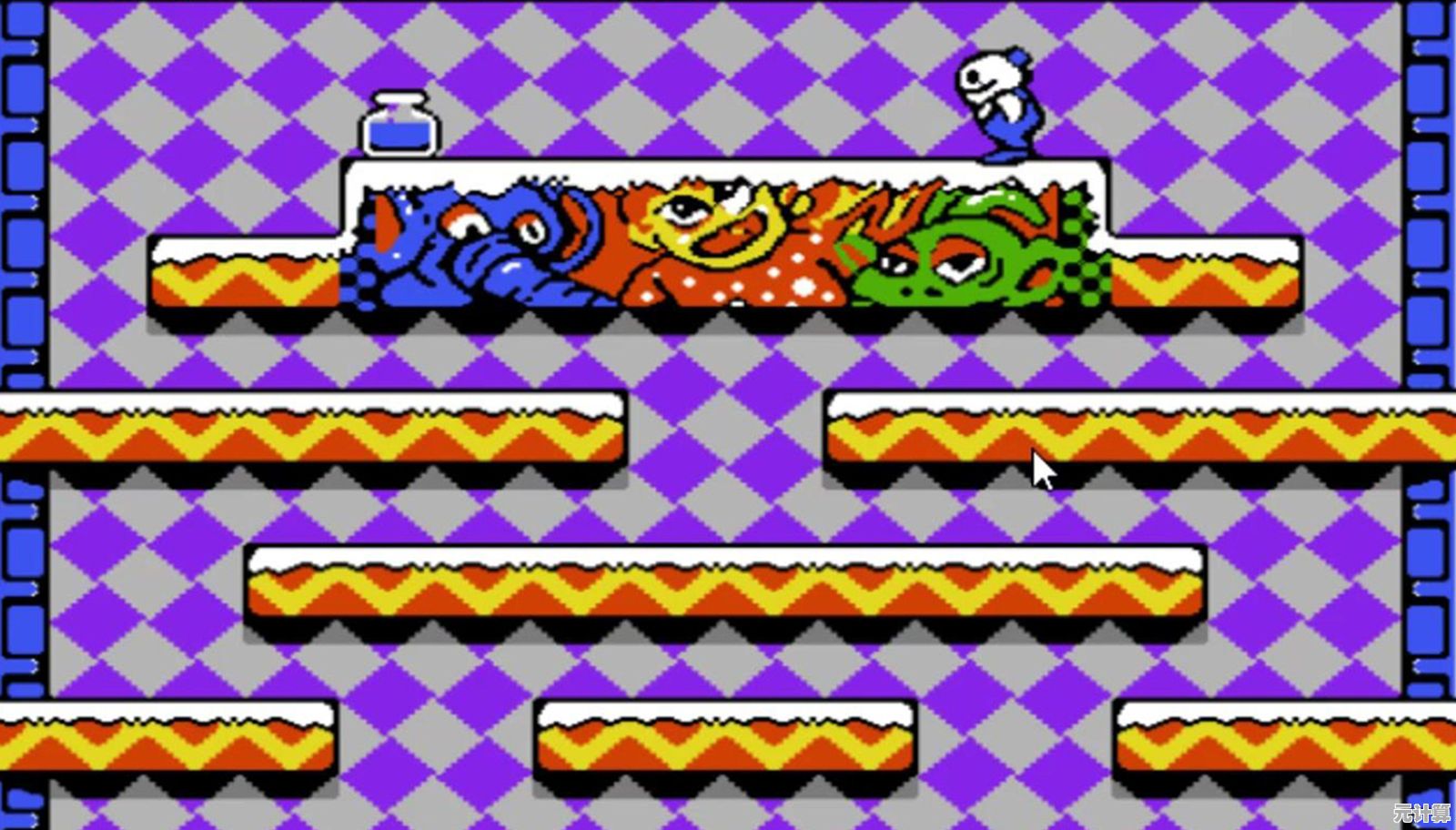 谁说操作难才能体验闯关刺激？雪人兄弟经典版》轻松上手不香吗？