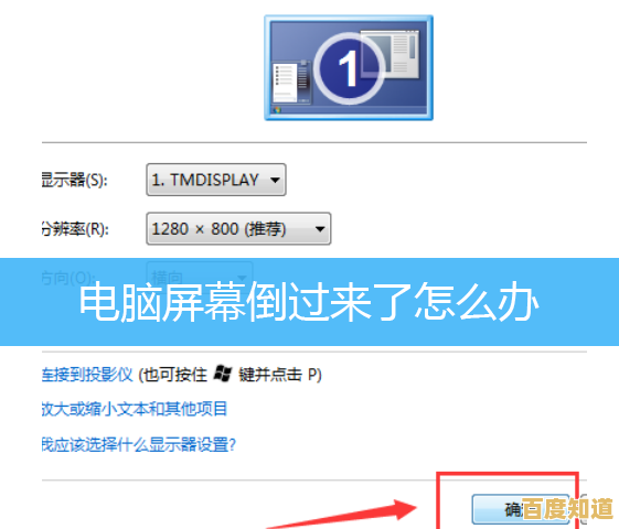 电脑屏幕意外倒置？快速解决步骤一览